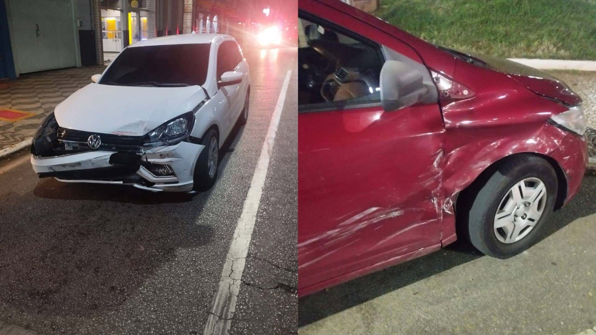 Acidente no centro de Itapeva termina com motorista ferido e outro fugindo do local