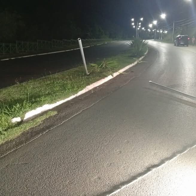 Guarda Civil Municipal atende ocorrência de dano a poste de iluminação em Itapeva