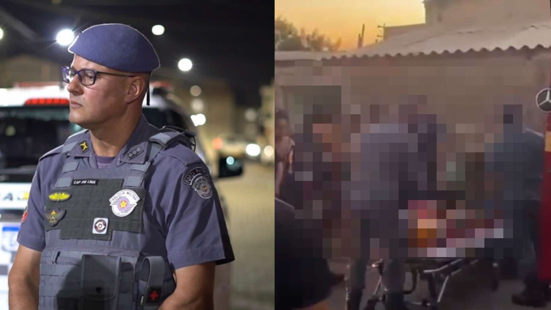Homem procurado pela justiça é baleado após tentar tomar arma de policial; PM fica ferido e ocorrência gera protestos na Vila Santa Maria em Itapeva/SP