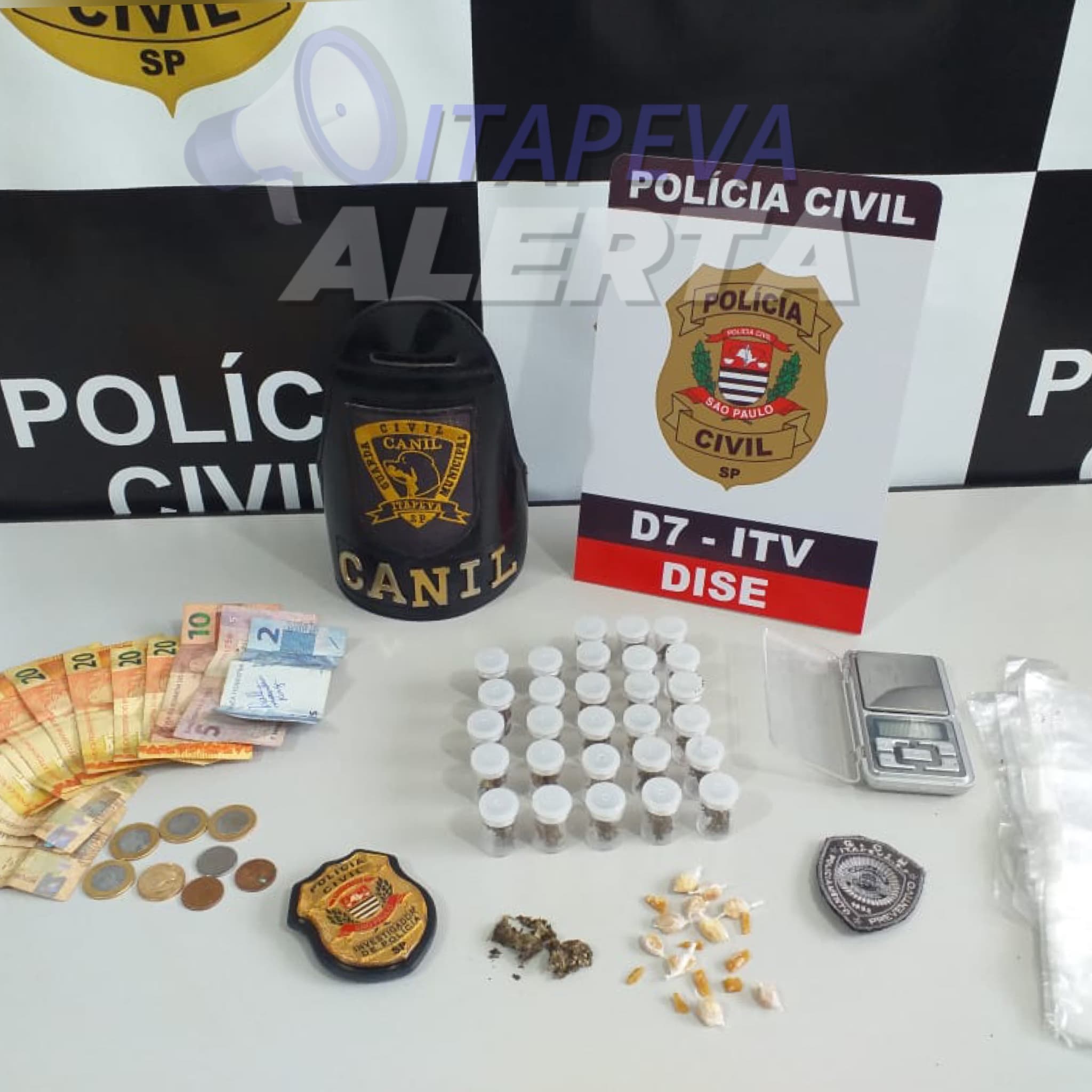 Traficante preso e drogas apreendidas na Vila Mariana, Itapeva/SP