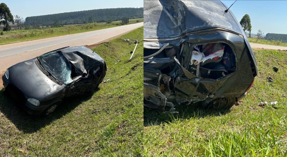Acidente em Rodovia do Interior de SP Deixa Motorista e Criança Feridos