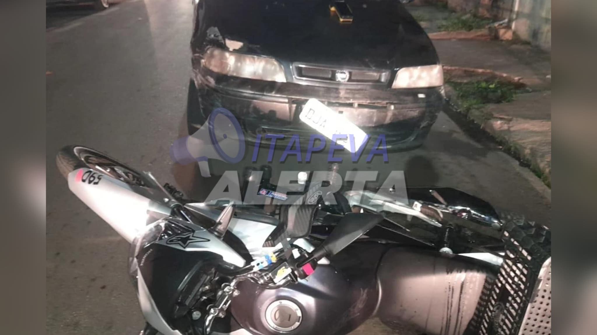 Homem embriagado causa acidente e deixa motociclista ferida em Itapeva/SP