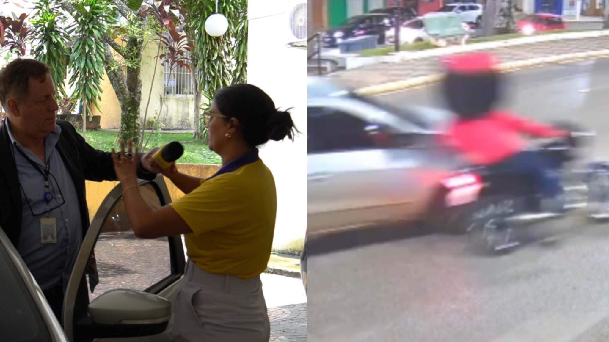 Prefeito Mário Tassinari atropela motociclista, foge do local sem prestar socorro, não arca com o prejuízo da vítima, segura e aperta fortemente a mão de jornalista
