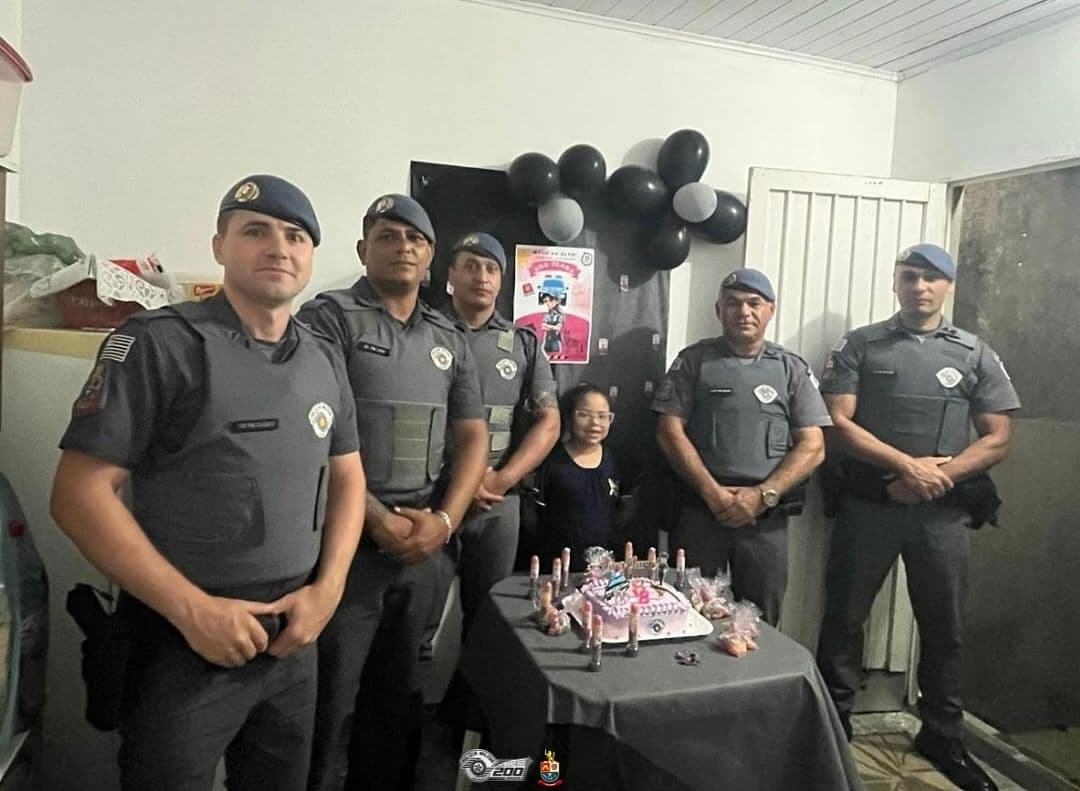 Policiais Militares Realizam Pedido Especial de Aniversário da Pequena Ana Clara em Itapeva