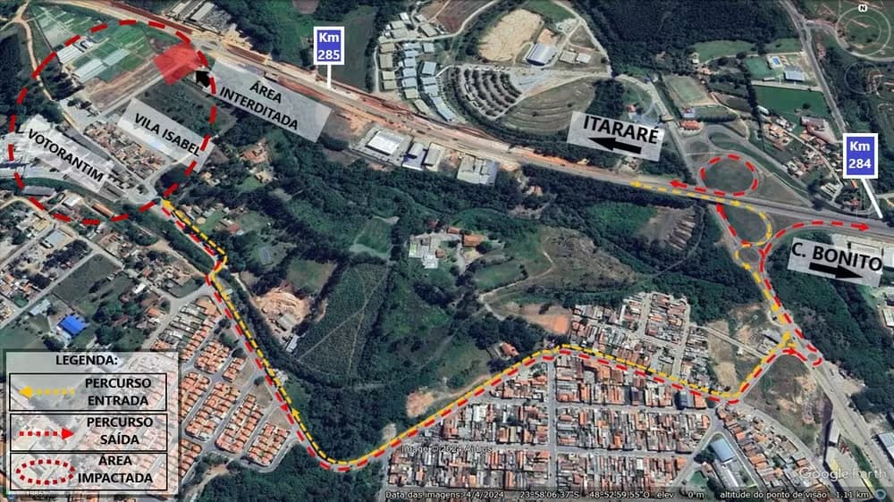 Interdição na Rodovia Francisco Alves Negrão para Obras em Itapeva: Confira os Desvios
