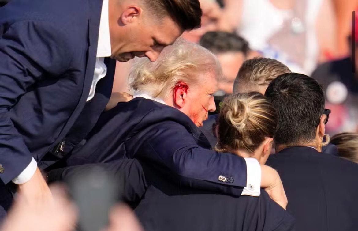 Trump sofre tentativa de homicídio, e é ferido em comício na Pensilvânia
