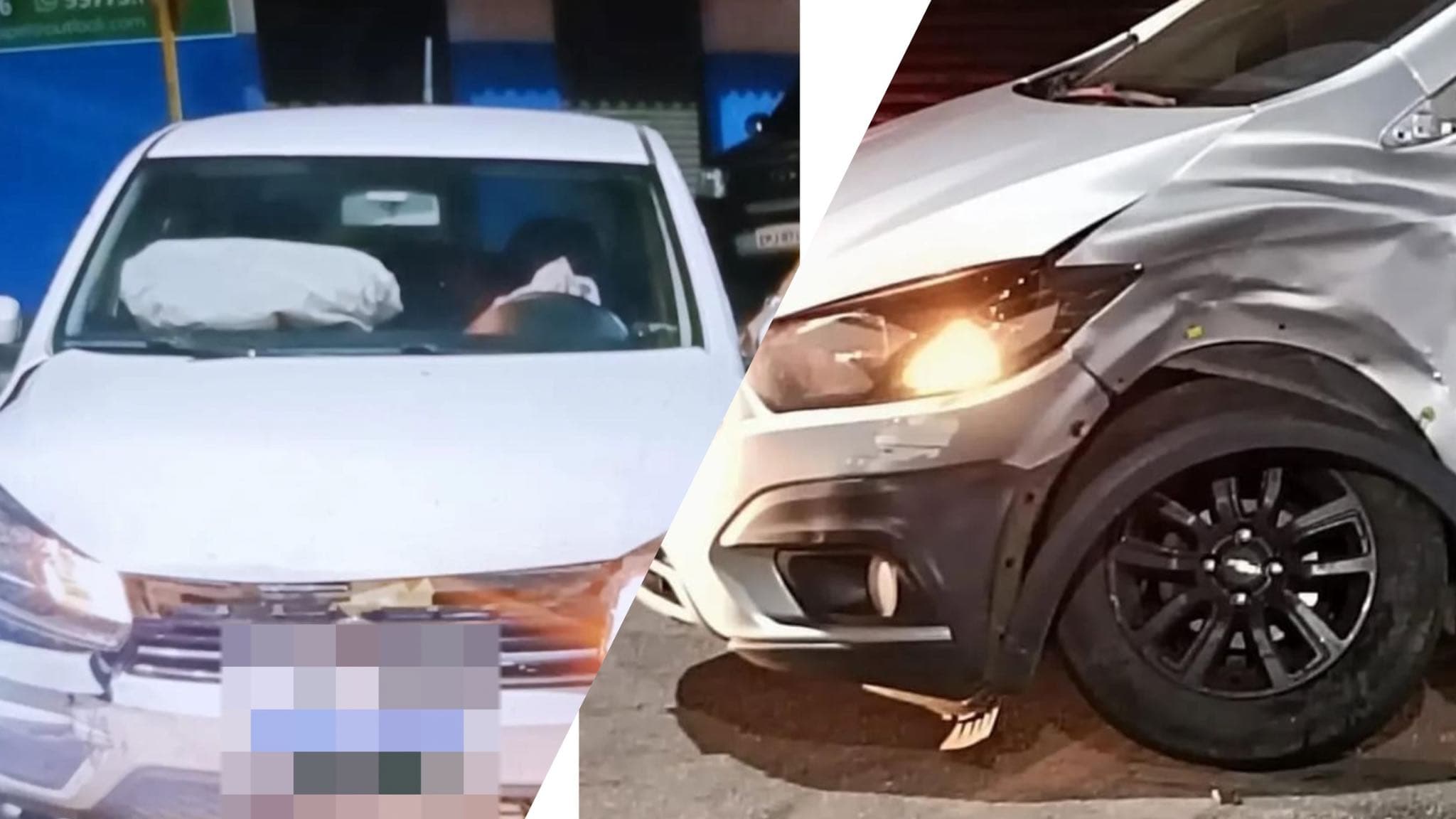 Motorista foge após colisão no cruzamento das ruas São Paulo e Avenida Brasil em Itapeva
