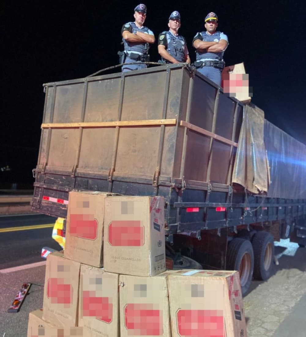 Polícia Rodoviária apreende 500 mil maços de cigarros contrabandeados em Itararé