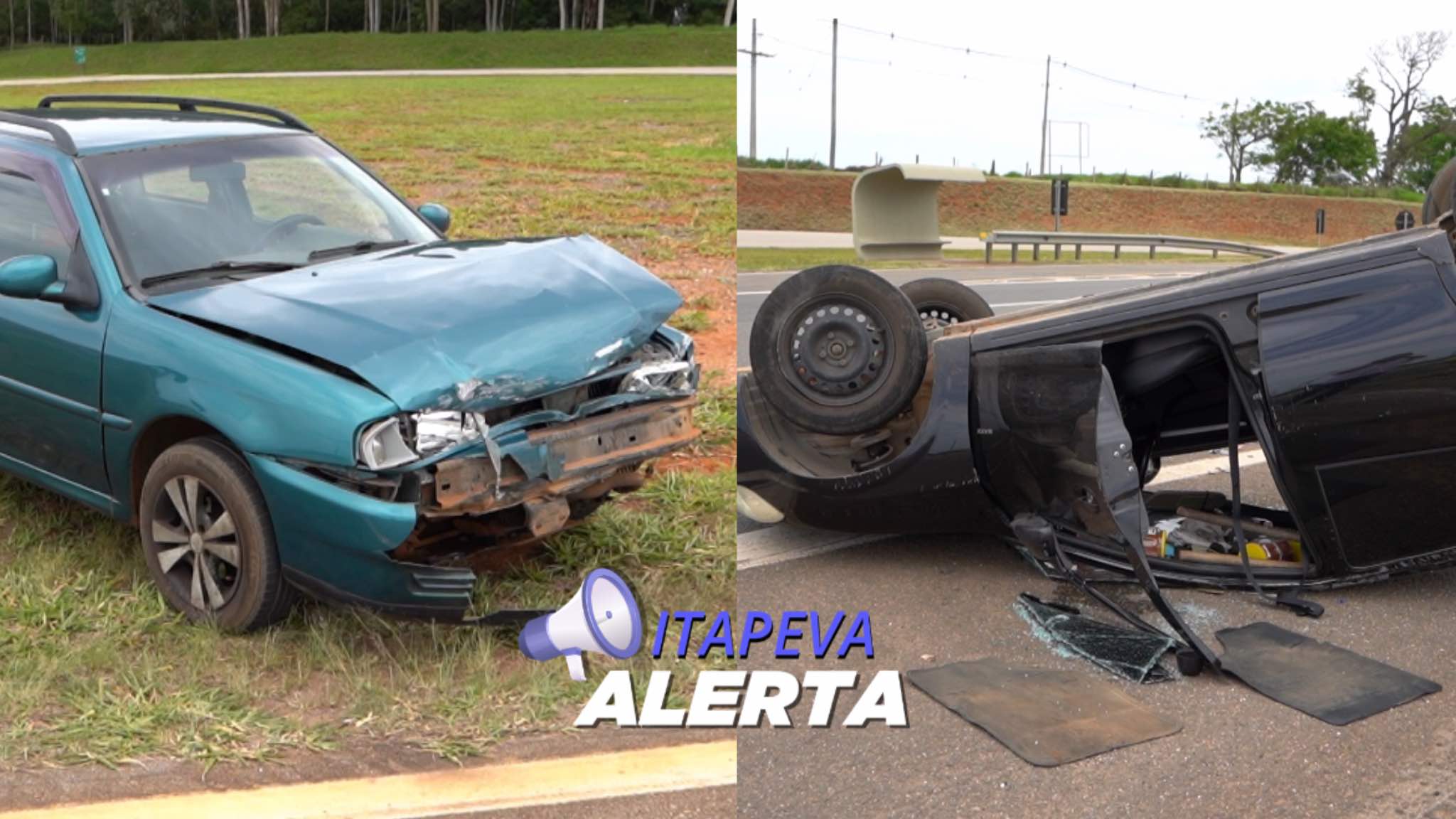 Grave acidente na SP-258: Um motorista ferido e milagre salva dois homens após capotamento