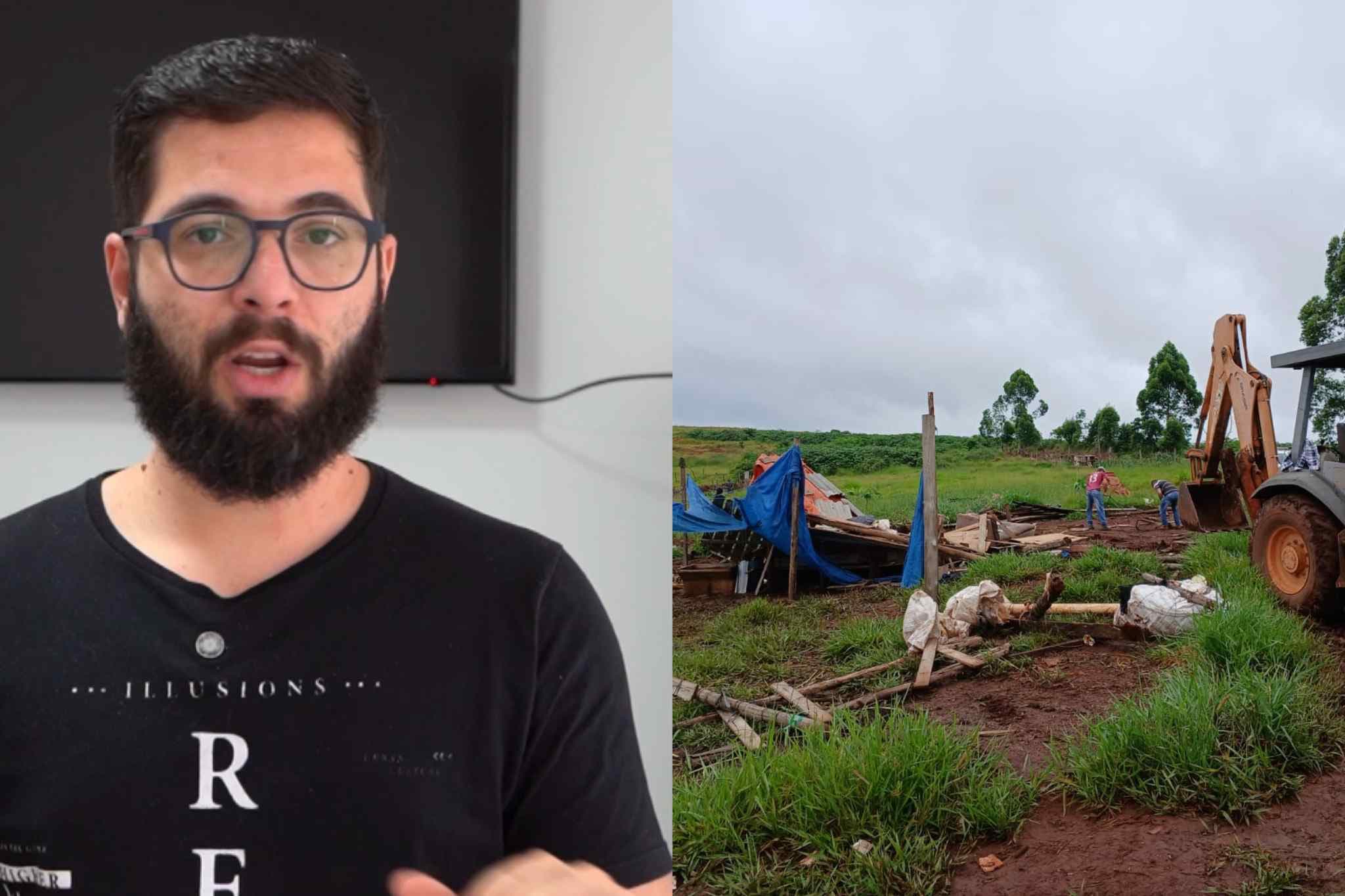 Secretário de Obras nega desabrigados e desmente vídeo de demolição: “É montagem, gravação de 2022”
