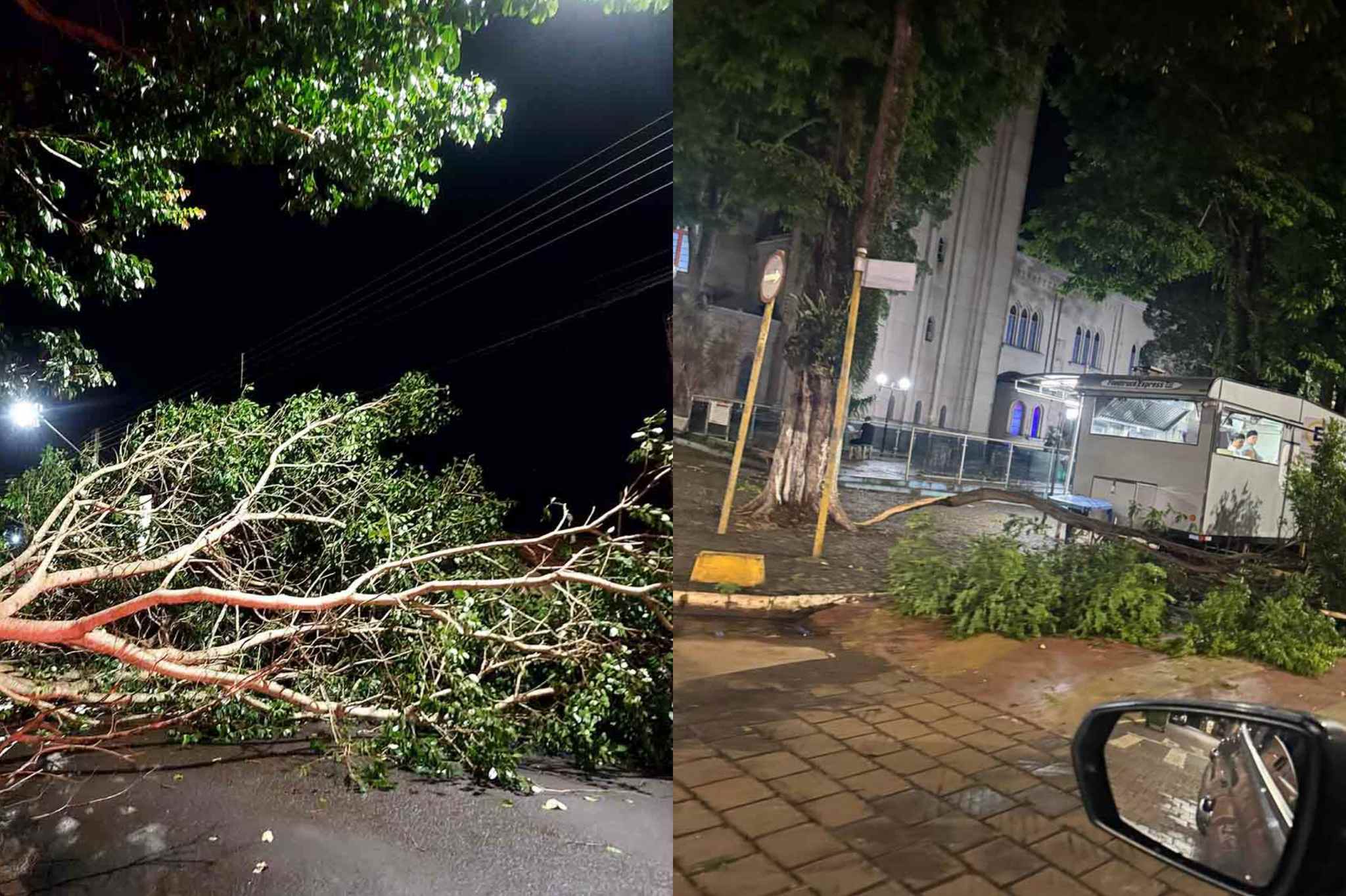 Vendaval provoca estragos em Taquarituba e mobiliza equipes de emergência