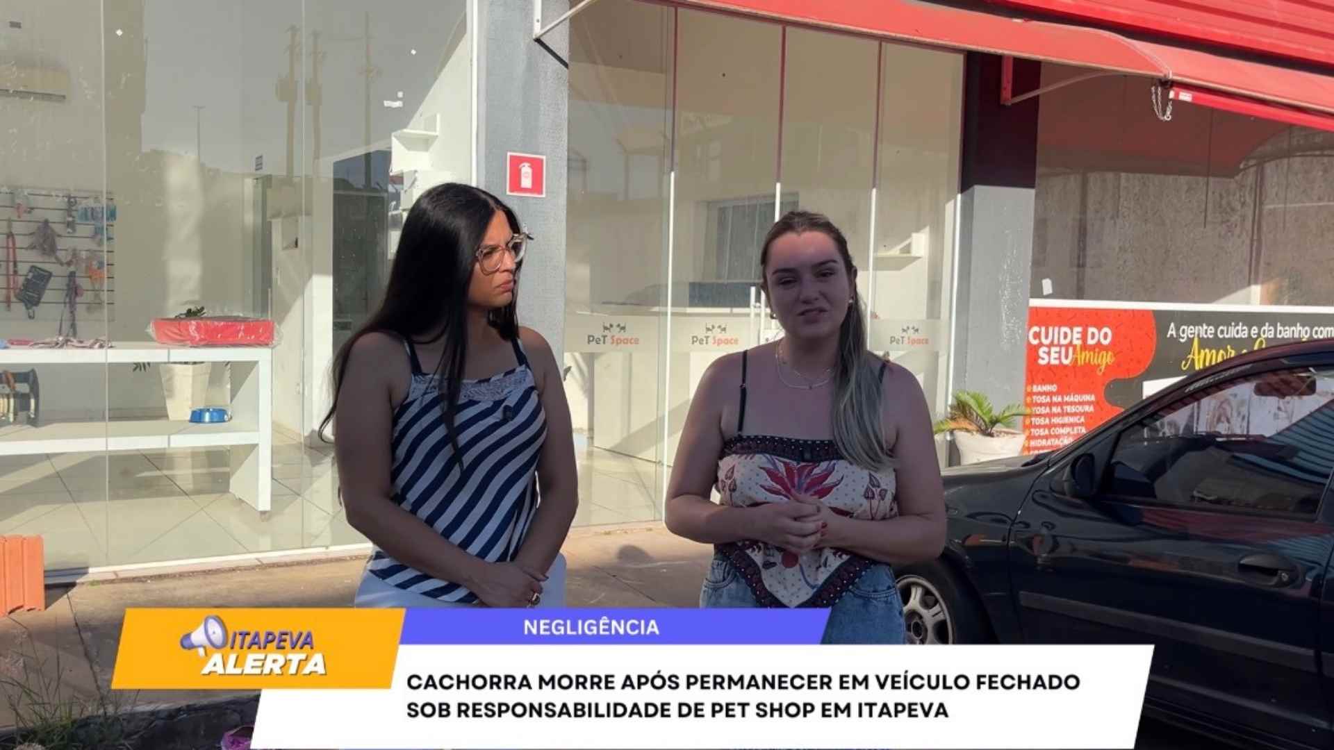 Cachorra morre após permanecer em veículo fechado sob responsabilidade de pet shop em Itapeva