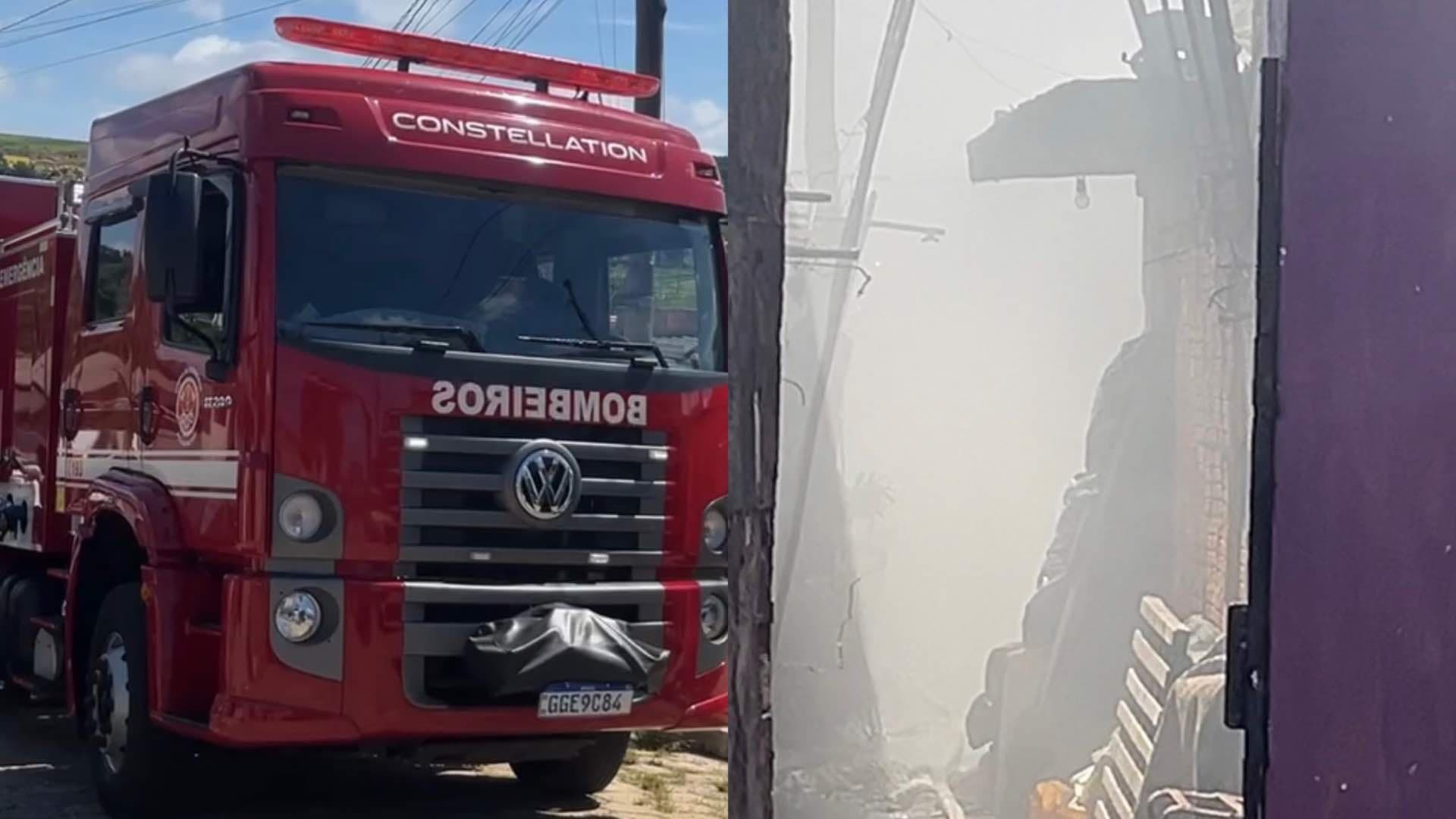 Incêndio atinge residência no Jardim Guanabara e mobiliza Corpo de Bombeiros