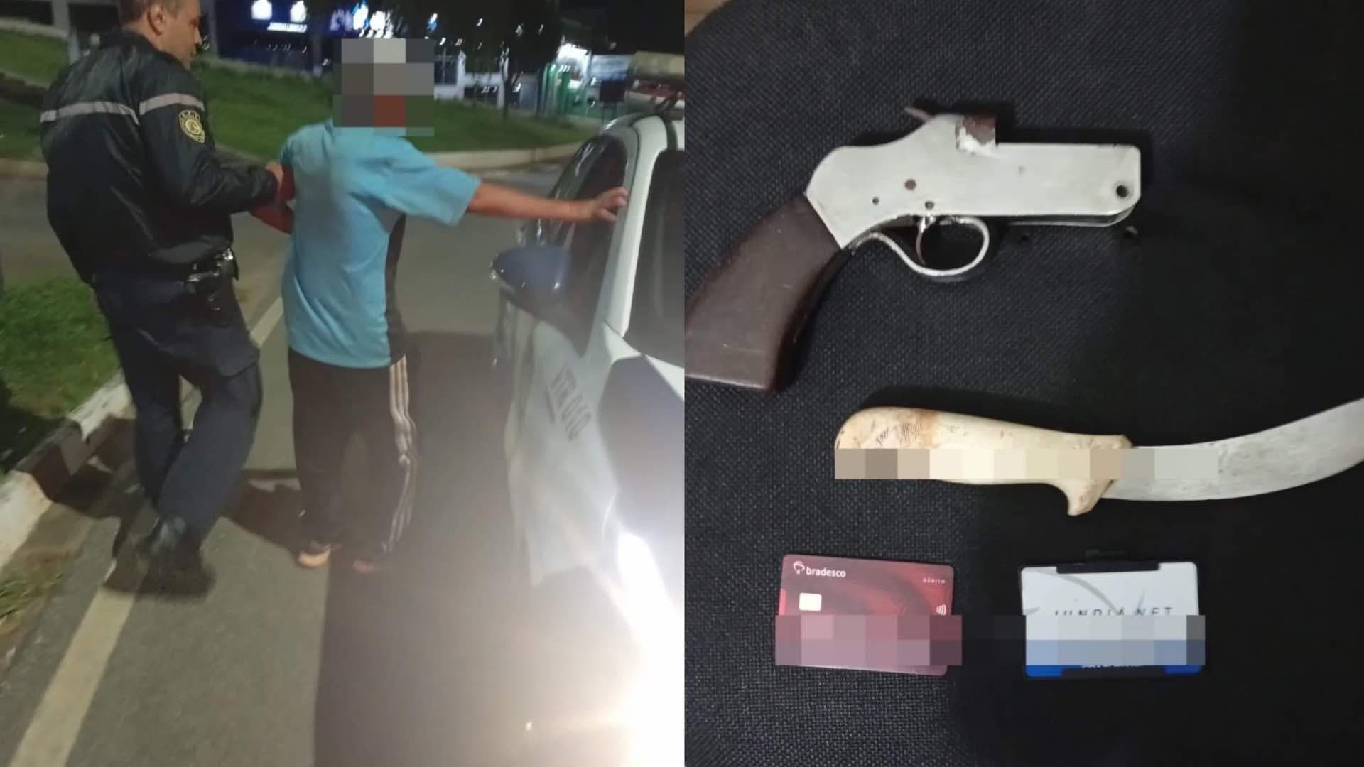 Homem é detido pela GCM com simulacro e faca no Terminal Rodoviário de Itapeva