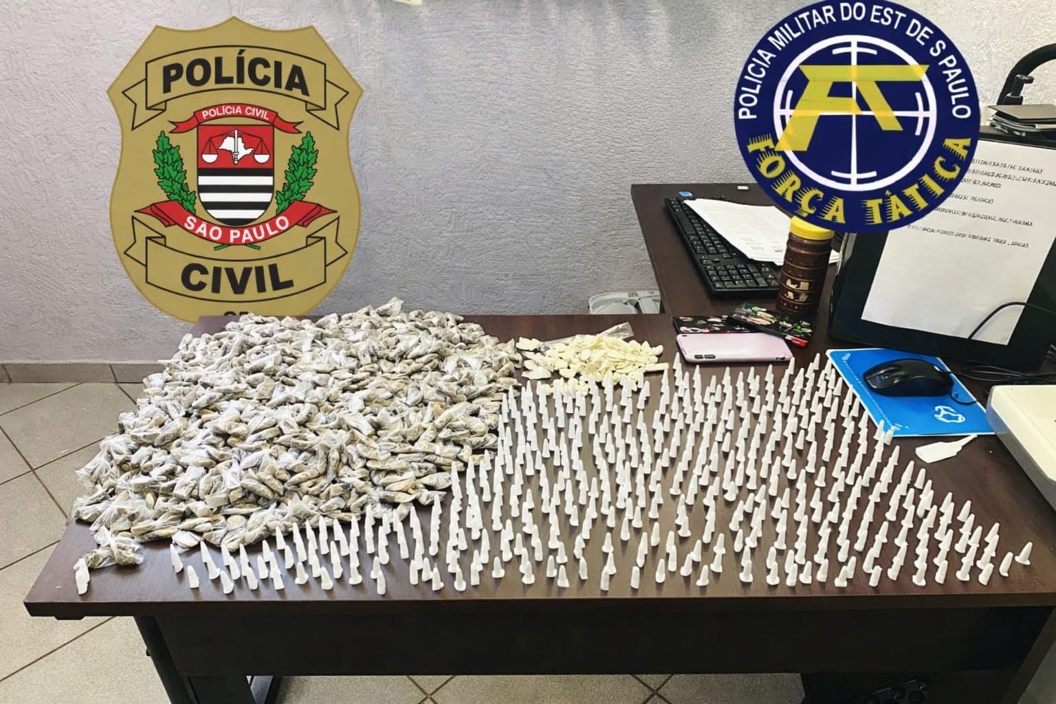Força Tática e Polícia Civil desarticulam pontos de drogas em Capão Bonito
