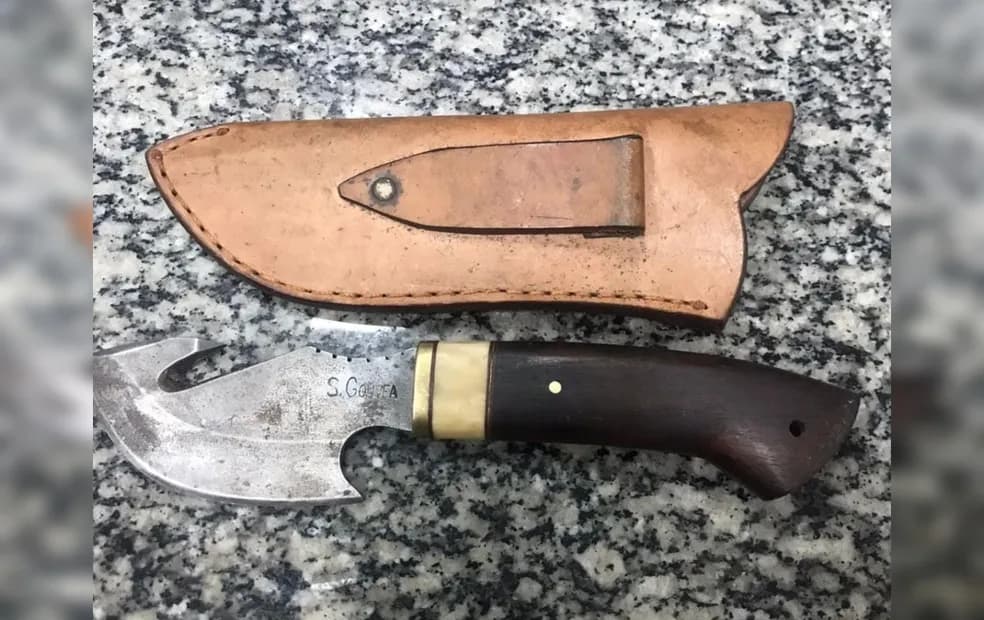 Homem é detido após agredir familiares com faca em Fartura