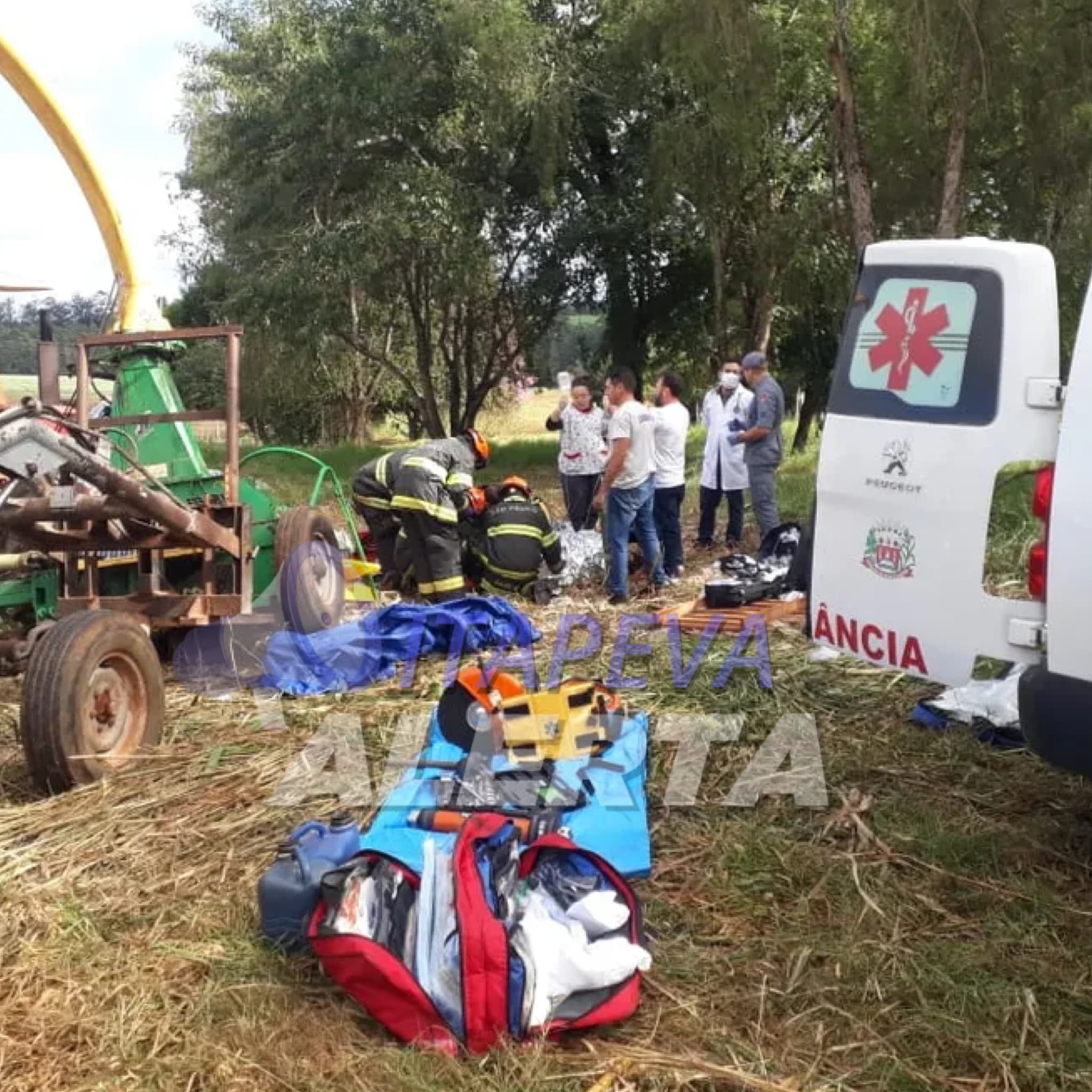 Trabalhador rural morre após acidente com máquina agrícola em Buri (SP)