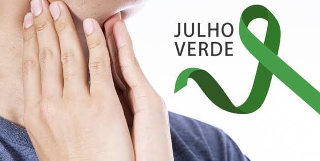 Julho verde, mês de conscientização e prevenção do câncer de cabeça e pescoço