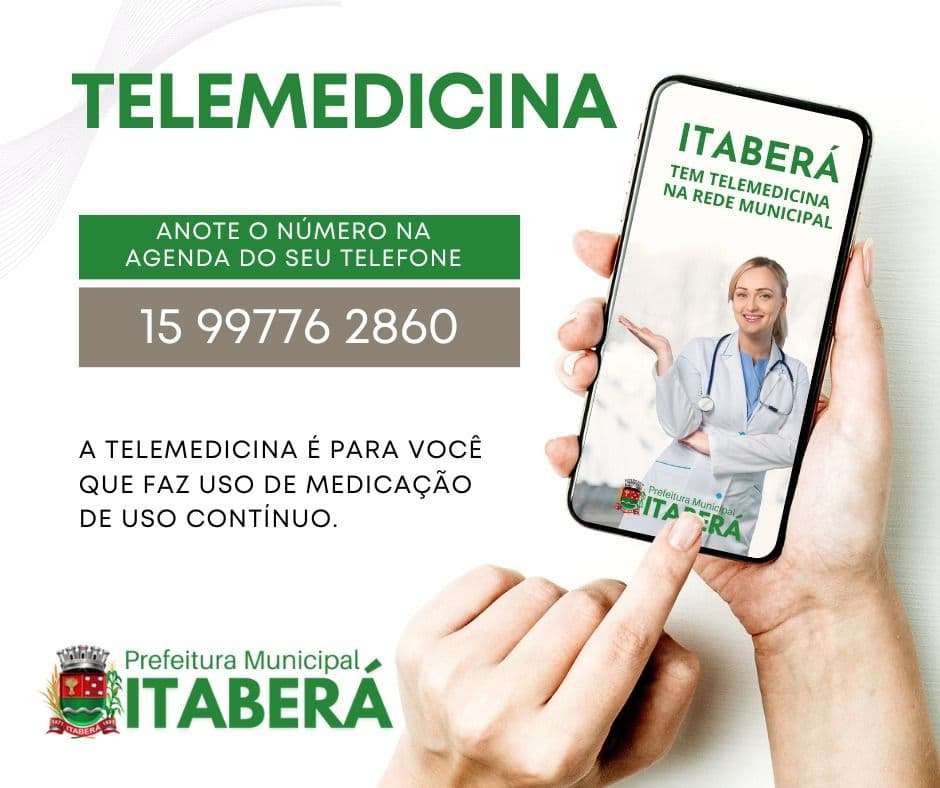 Itaberá inova na saúde com a telemedicina e entrega de medicamentos em casa