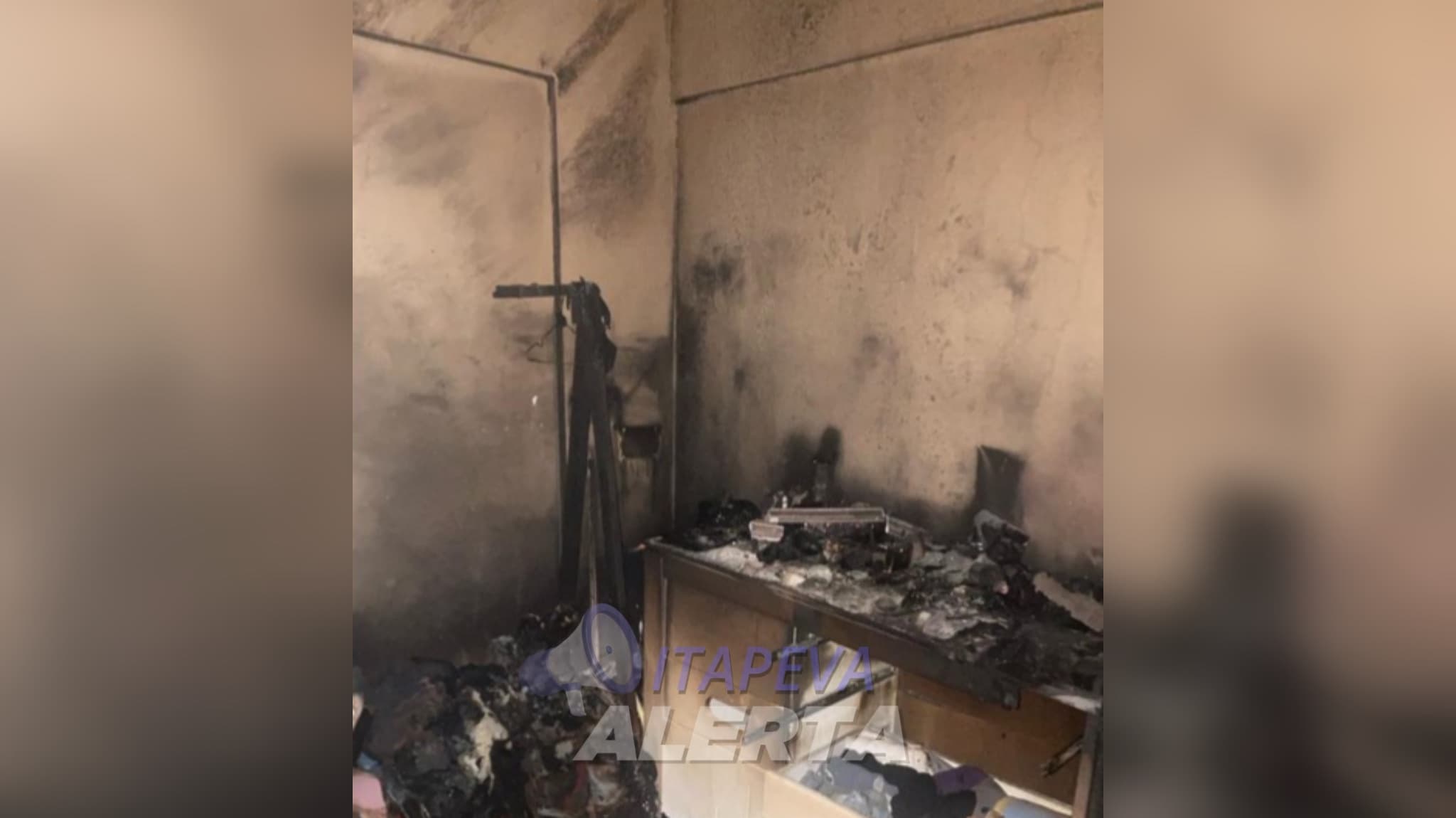 Incêndio destrói Apartamento no Centro de Itararé